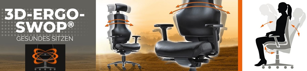 Bürostuhl-Kaufen.de ➜ 3D-ErgoSWOP ➜ Bewegtes Sitzen